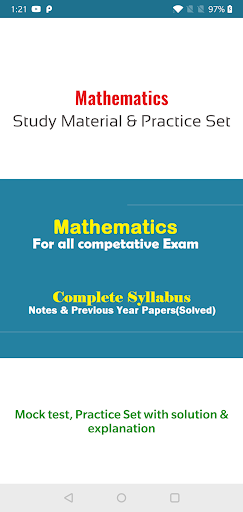 Android application Math for All Competitive Exam screenshort