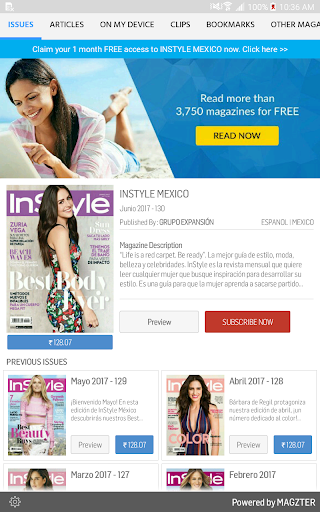 Android application INSTYLE MEXICO screenshort