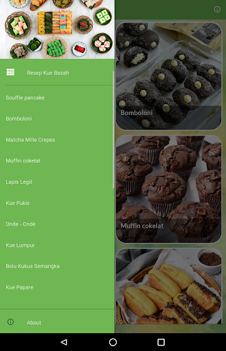 Android application Resep Membuat Kue Basah screenshort