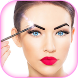 Perfect Eyebrow Makeup Stickers Photo Montage icon