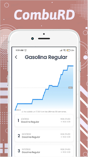 CombuRD - precios combustibles Screen 2