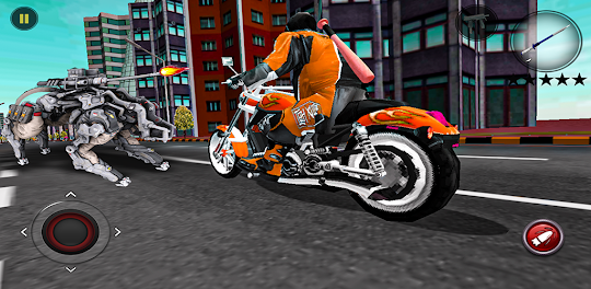 Crazy moto rider