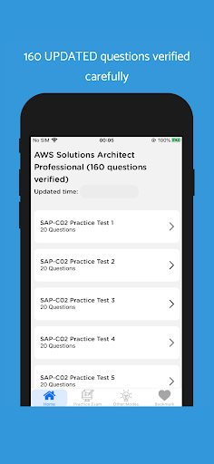 Android application SAP-C02 Exam 160-Question 2024 screenshort