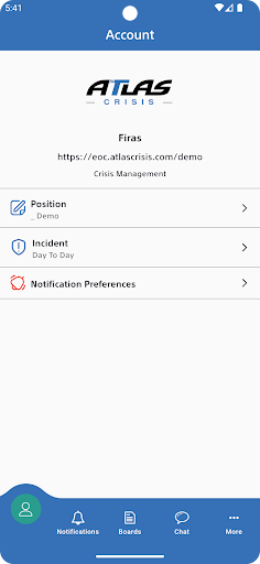 Android application Atlas Crisis screenshort
