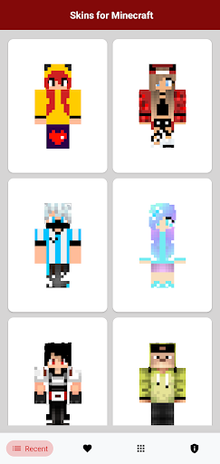Android application Youtubers Skins for Minecraft screenshort