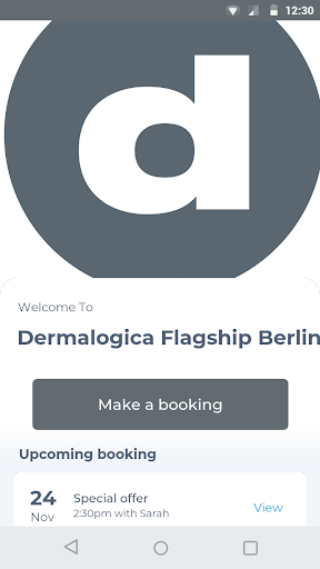 Android application Dermalogica Flagship Berlin screenshort