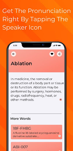 Android application Cancer Abbreviations screenshort