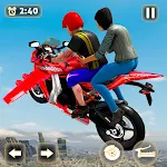 Cover Image of Download Flying Motorbike Taxi Driving  APK