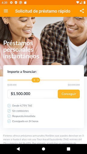 Android application Prestamos En Linea Colombia screenshort