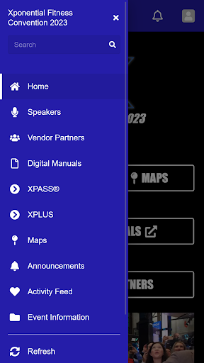 Android application Xponential Convention 2023 screenshort