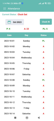 Atal Awasiya Vidyalaya FTMS Screen 3