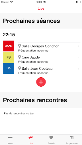 Android application ClermontFilmFest screenshort