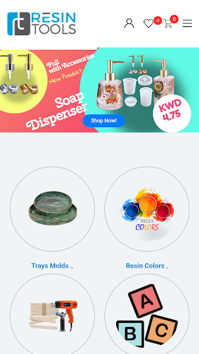Android application Resin Tools Store screenshort