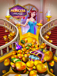 Princess Gold Coin Dozer Party  screenshots 1