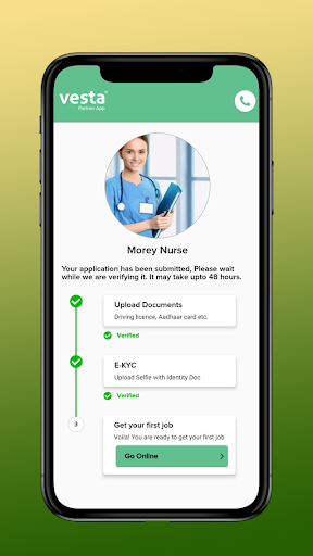 Vesta Partner App Screen 2
