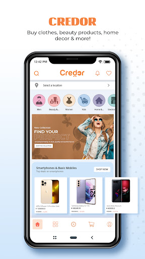 Android application Credor - Online Shopping screenshort