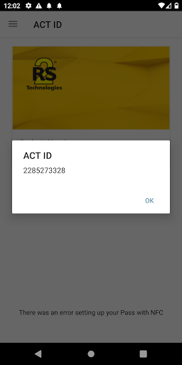 ACT ID RS2 Screen 3