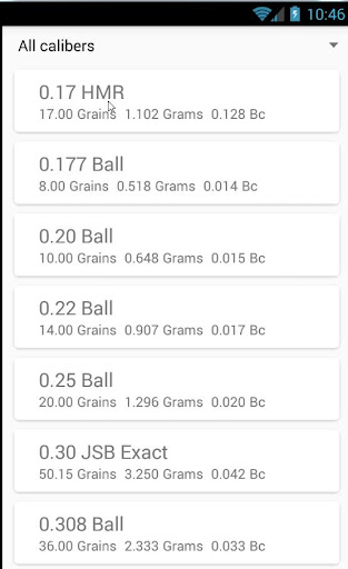 Airgun Calc Screen 2