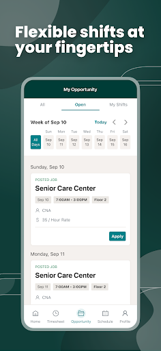 Apploi Schedule screenshot 2