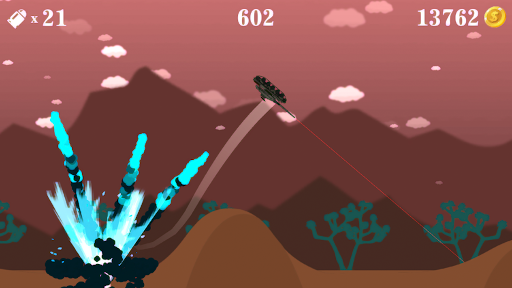 Flip the tank blast shot