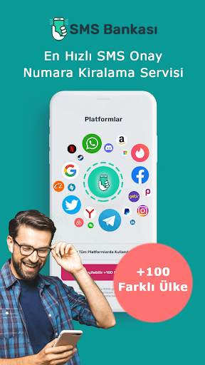 Android application SMS Bankası: Sanal Numara Onay screenshort