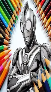 Coloring Ultraman Zero Cosmos