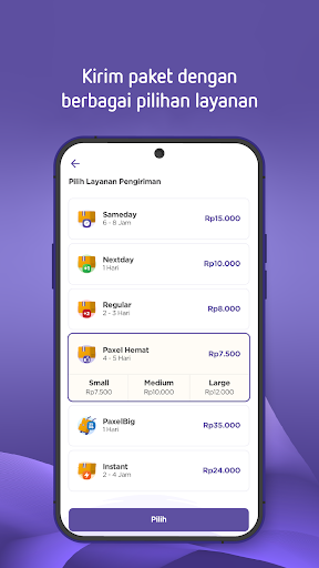 Android application Paxel - Send Package Intercity screenshort