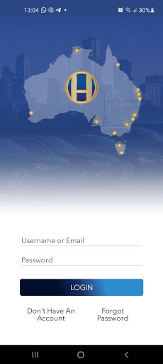 Android application Hughes Chauffeur Service screenshort