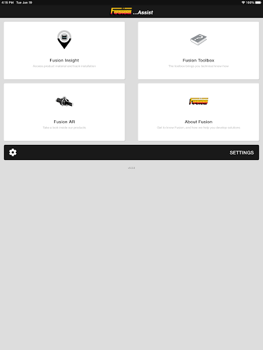 Android application Fusion Assist screenshort