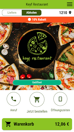 Android application Keyf Restaurant screenshort
