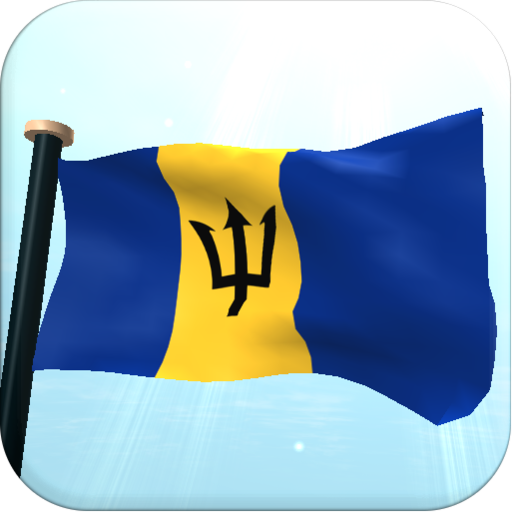 Barbados Flag 3D Wallpaper logo