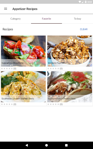 Appetizer Recipes Screenshot