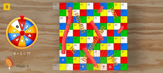 Snakes and Ladders math game