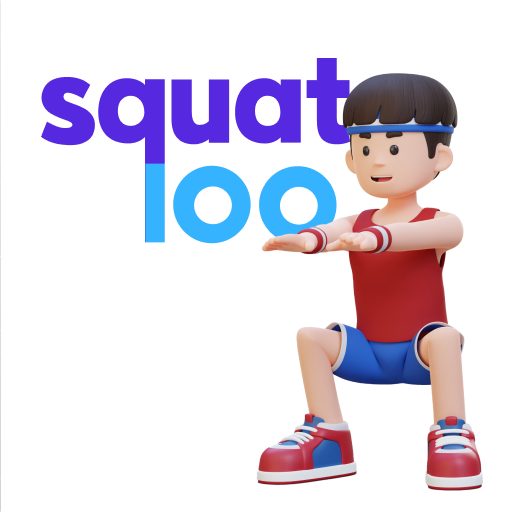 스쿼트100 - 스쿼트하고 포인트 받자 logo