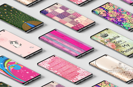 Android application Girly cute wallpapers screenshort