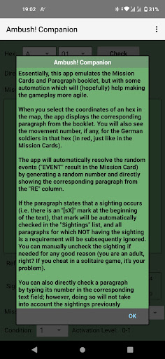Ambush! Companion Screen 2