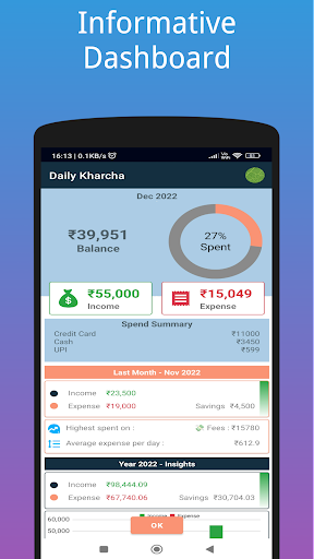 Android application Daily Kharcha: Expense Tracker screenshort