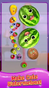 Real Fruit Merge Puzzle Games