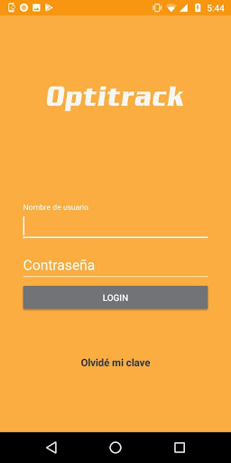 Android application Optitrack Operaciones screenshort