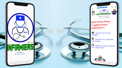 Android application infirmiers screenshort