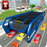 Elevated Bus Driving in City icon