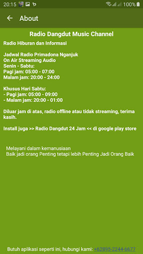 Radio Dangdut Music Channel Screen 3