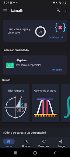 Android application Izimath (PRO) screenshort