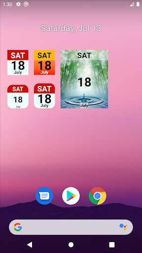 Android application Day Widget screenshort