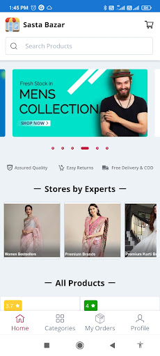 Android application Sasta Bazar - Online Shopping screenshort