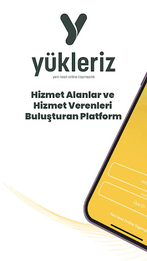 Android application Yükleriz screenshort