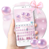 Pink Luxury Pearl Keyboard Theme icon