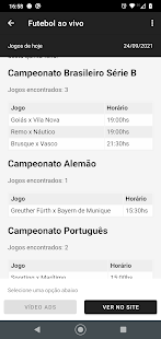 Futebol ao vivo Varies with device APK screenshots 5