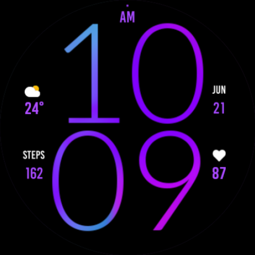 Purple Light Watch Face Logo