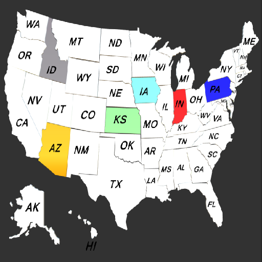 USA Map Highlighter 2 Icon